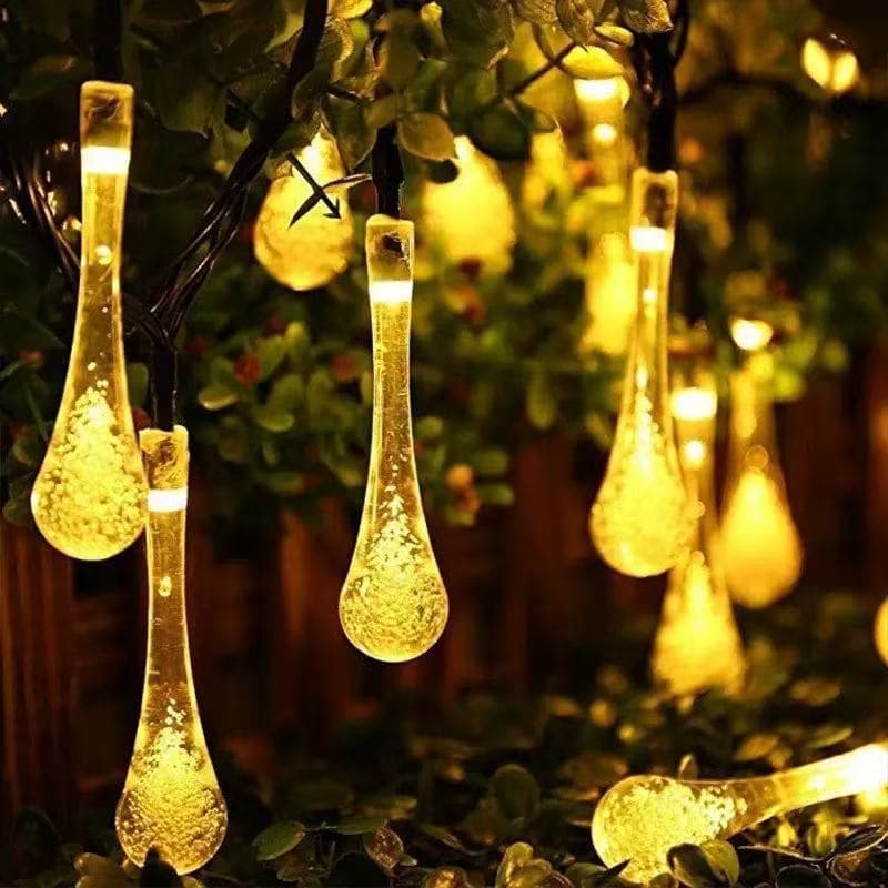 Solar LED String Lights with Remote, IP65 Waterproof, 10m