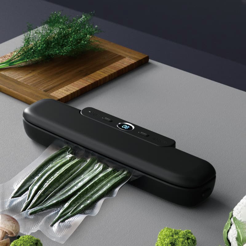 Mini One-Touch Vacuum Sealer for Dry, Wet & Oily Foods