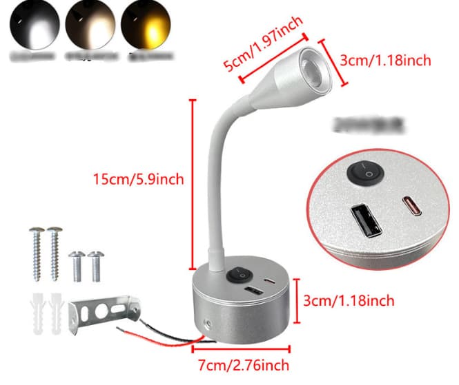 Marine Yacht Indoor RV Reading Light