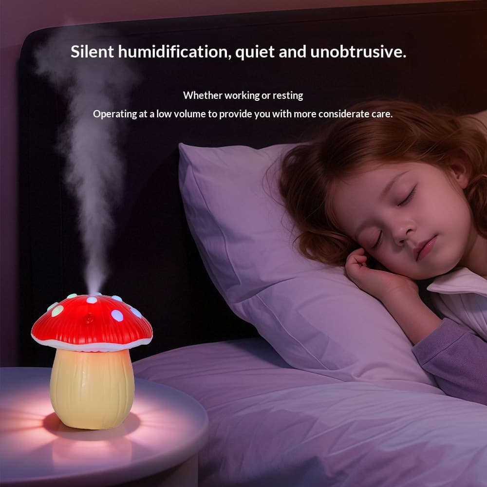 Mushroom Humidifier Quiet Misting USB Humidifier