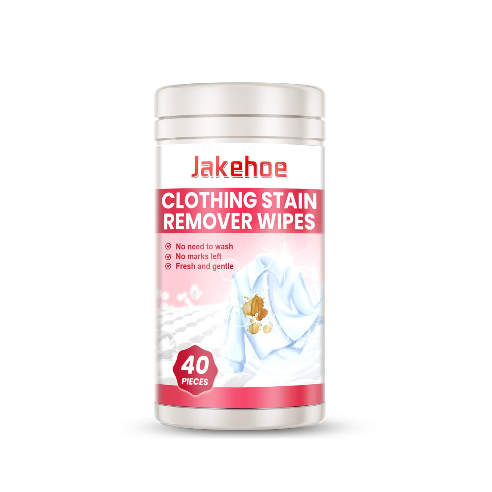 Cross-Border Jakehoe Clothing Stain Removal Wipes Remove Grease Stains, Gently Clean, Whiten, Protect Color, And Remove Stains